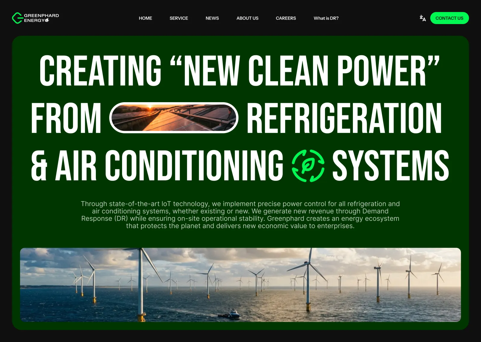 [DEMO PROJECT] Greenphard Energy: clean-energy company landing page